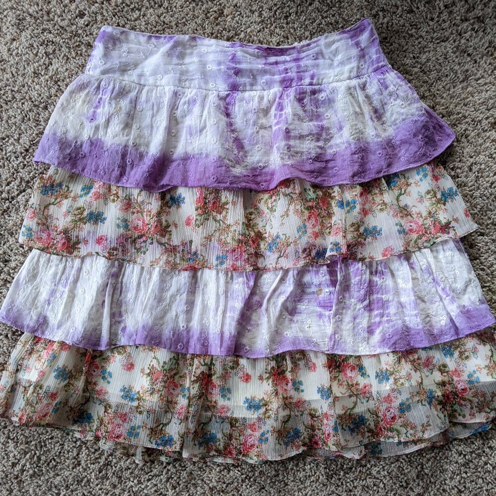 Ruffle/Tiered Boho Skirt